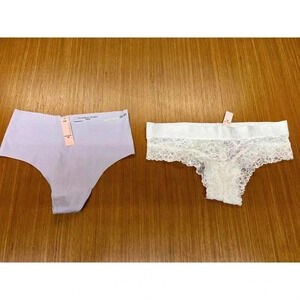 NEW TAGS Victoria Secret Thong & Cheeky Panties Women's Size Small Lot of 2